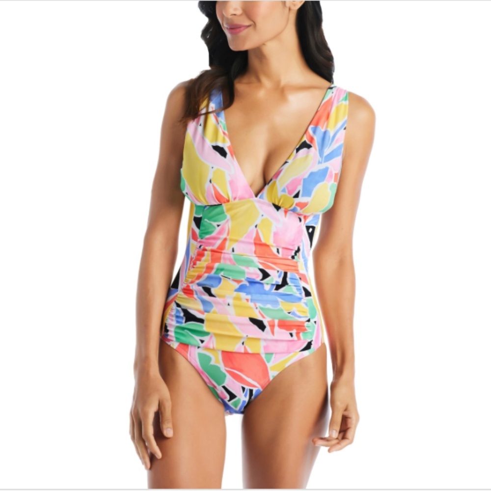 NWT Beyond Control Women's Palm Beach Ruched One-Piece Swimsuit Women's Swimsuit